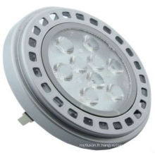 Design moderne LED AR111 11w, 12 V CA DC Silvery couverture